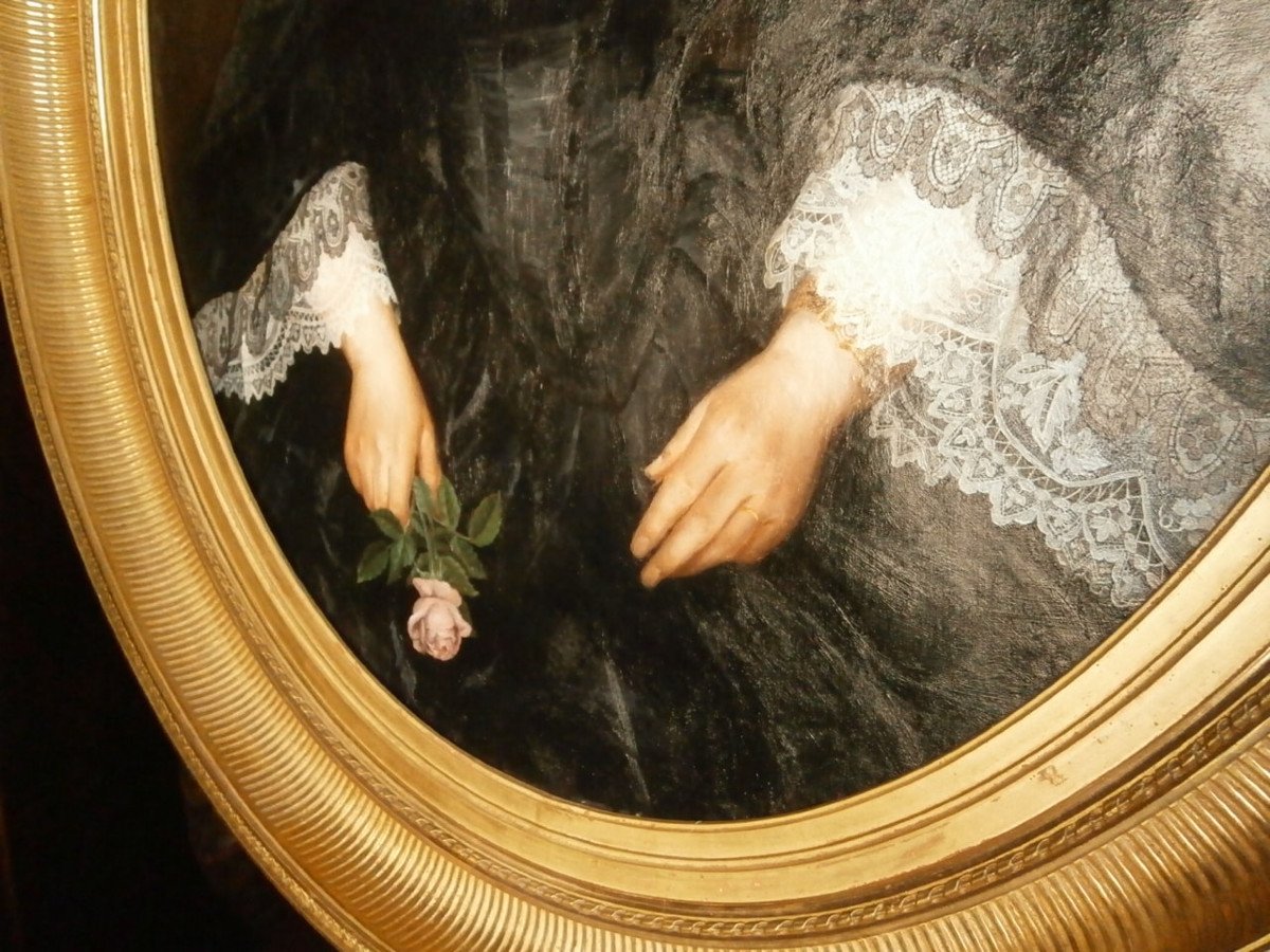 Large Pair Of Portrait François Cavé (height 117 Cm)-photo-7