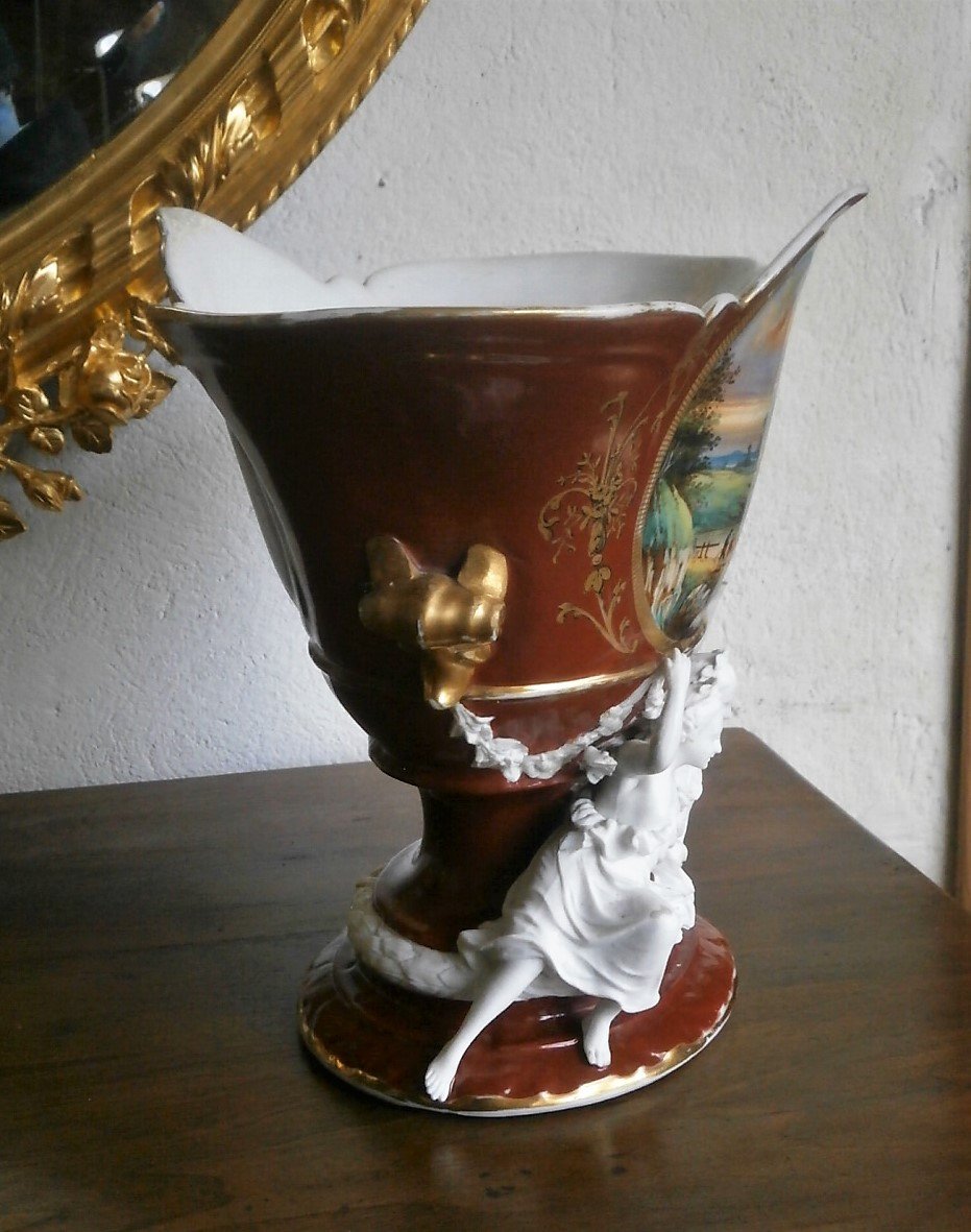 Grande Vase En Porcelaine.-photo-2