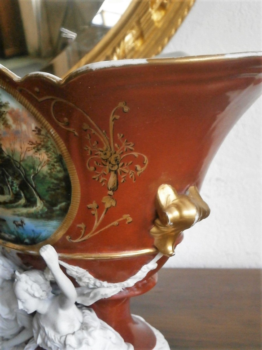 Grande Vase En Porcelaine.-photo-4