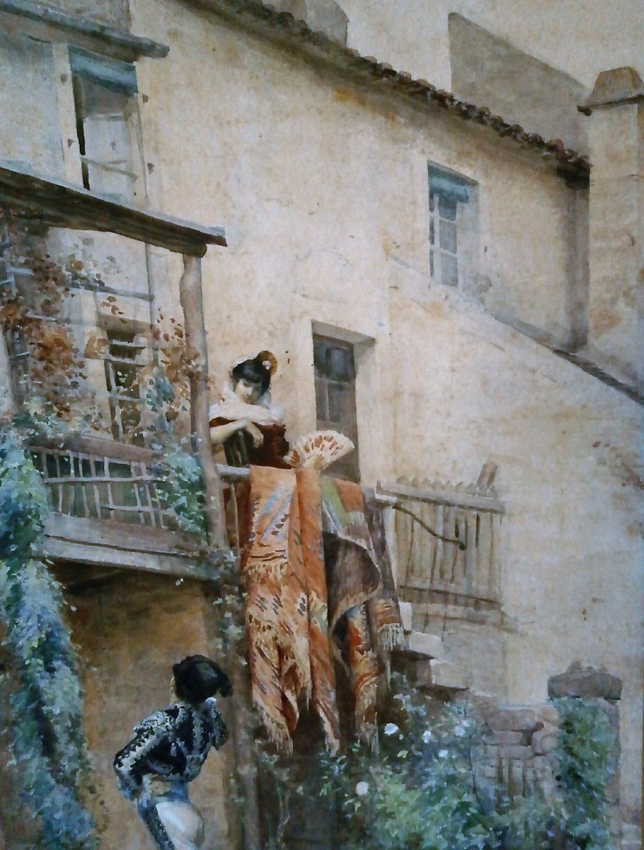 Watercolor By Leon Girardet.-photo-2