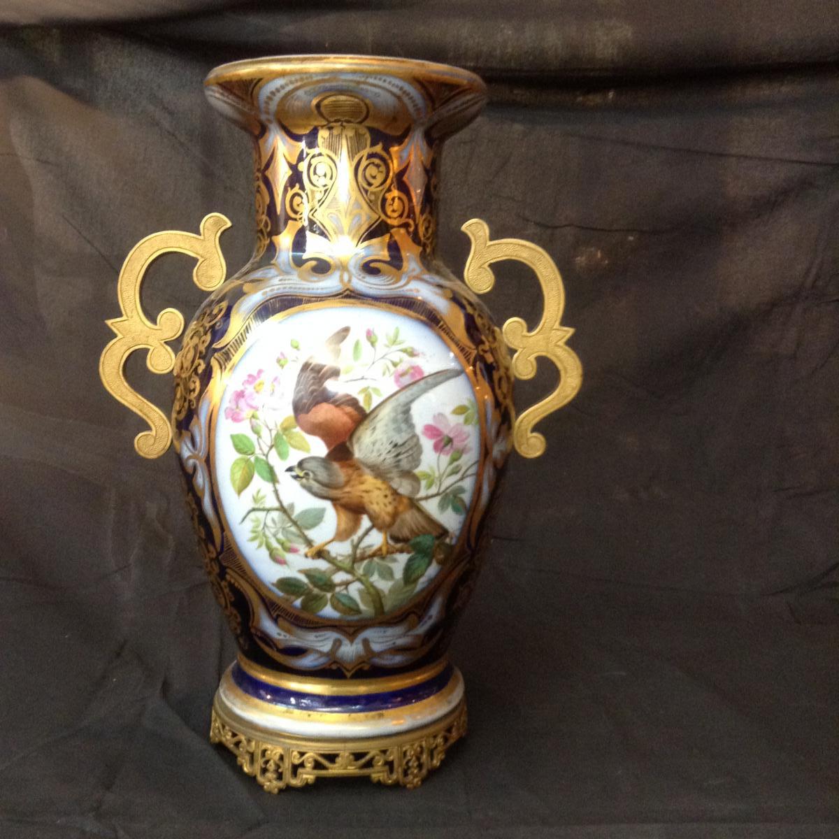 Paire De Vases De La Manufacture De Bayeux XIXème-photo-3