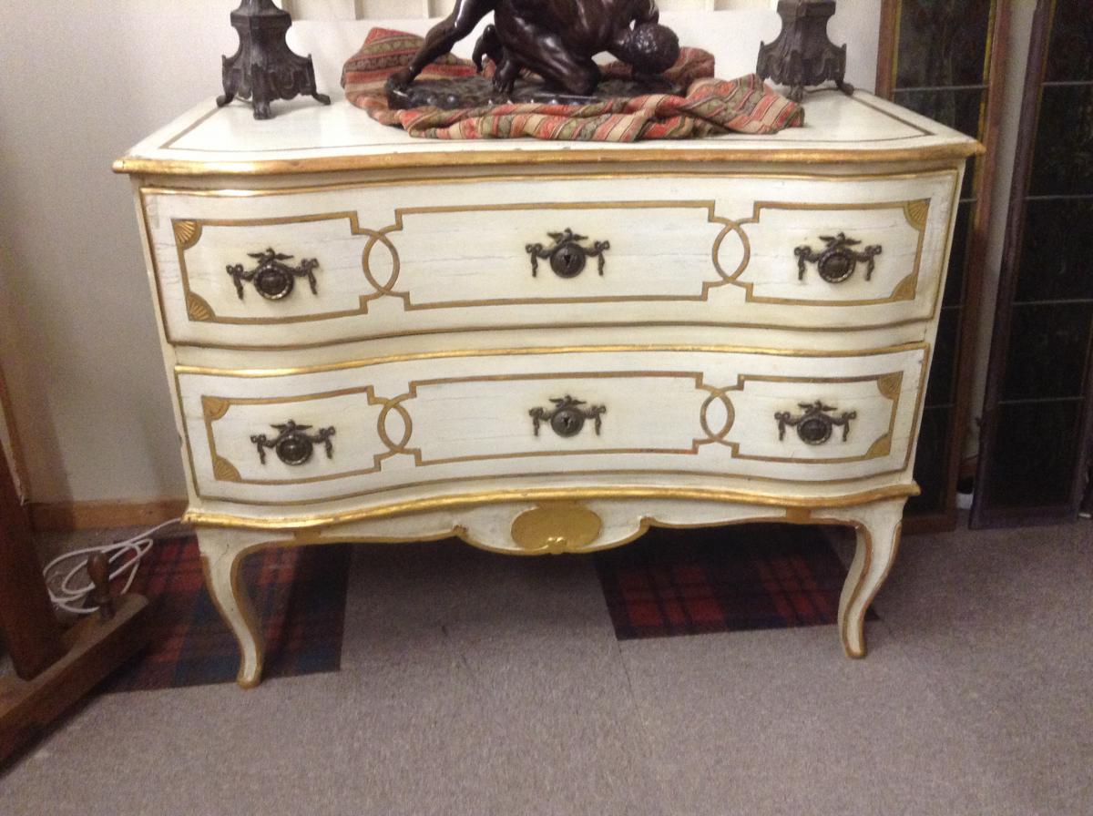 Commode Italian Polychrome Eighteenth