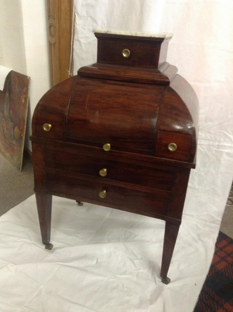 From Small Courtesan Cabinet Mahogany Empire Era
