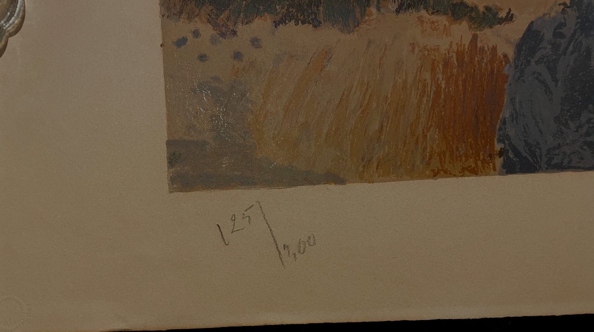 Lithographie « barque Sur La Gréve « contresignée   Georges Braque -photo-2