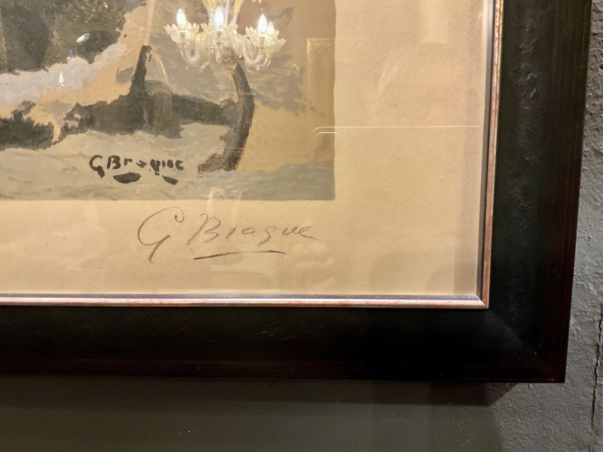 Lithographie « barque Sur La Gréve « contresignée   Georges Braque -photo-5