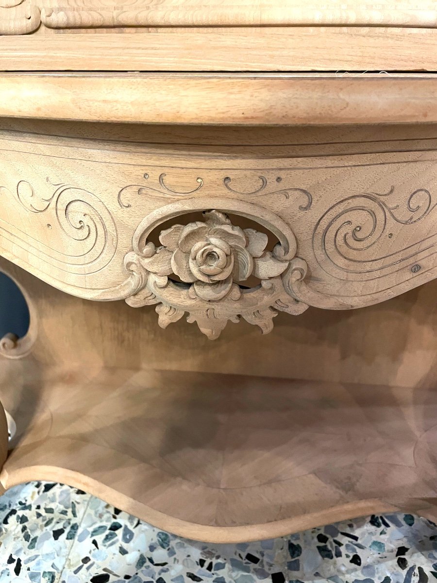Grand Miroir Et Console Rocaille-photo-4