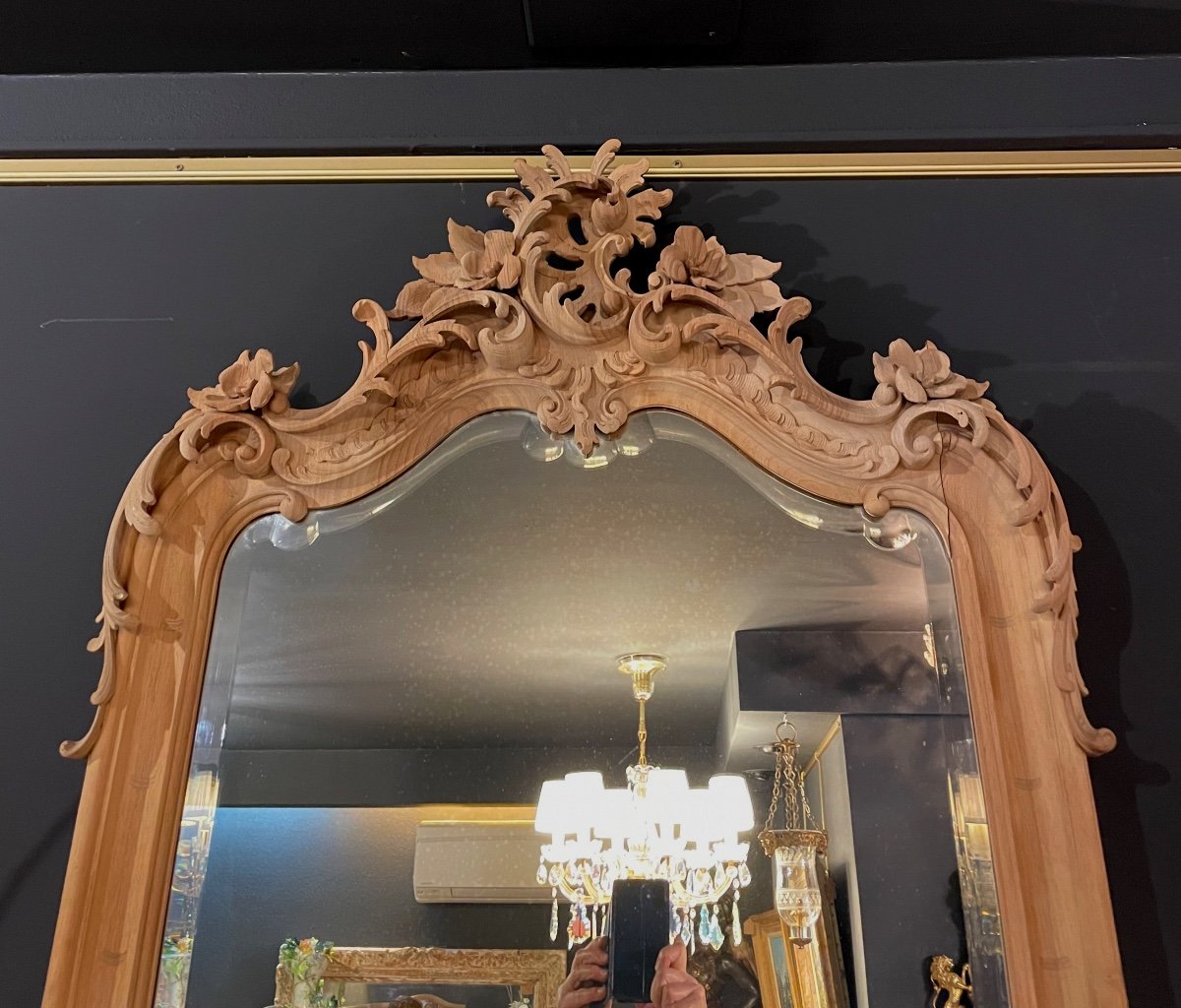 Grand Miroir Et Console Rocaille-photo-5