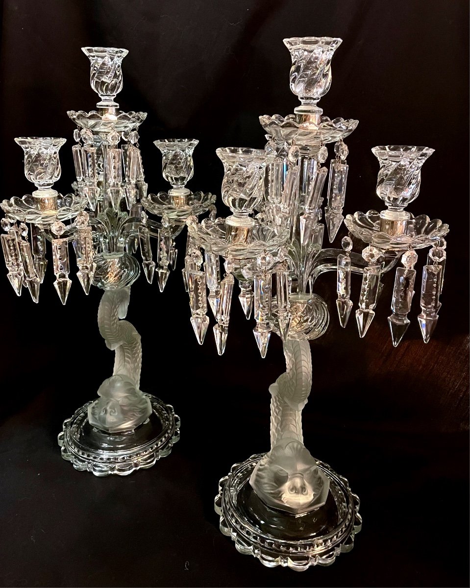 Paire De Girandoles Baccarat-photo-3