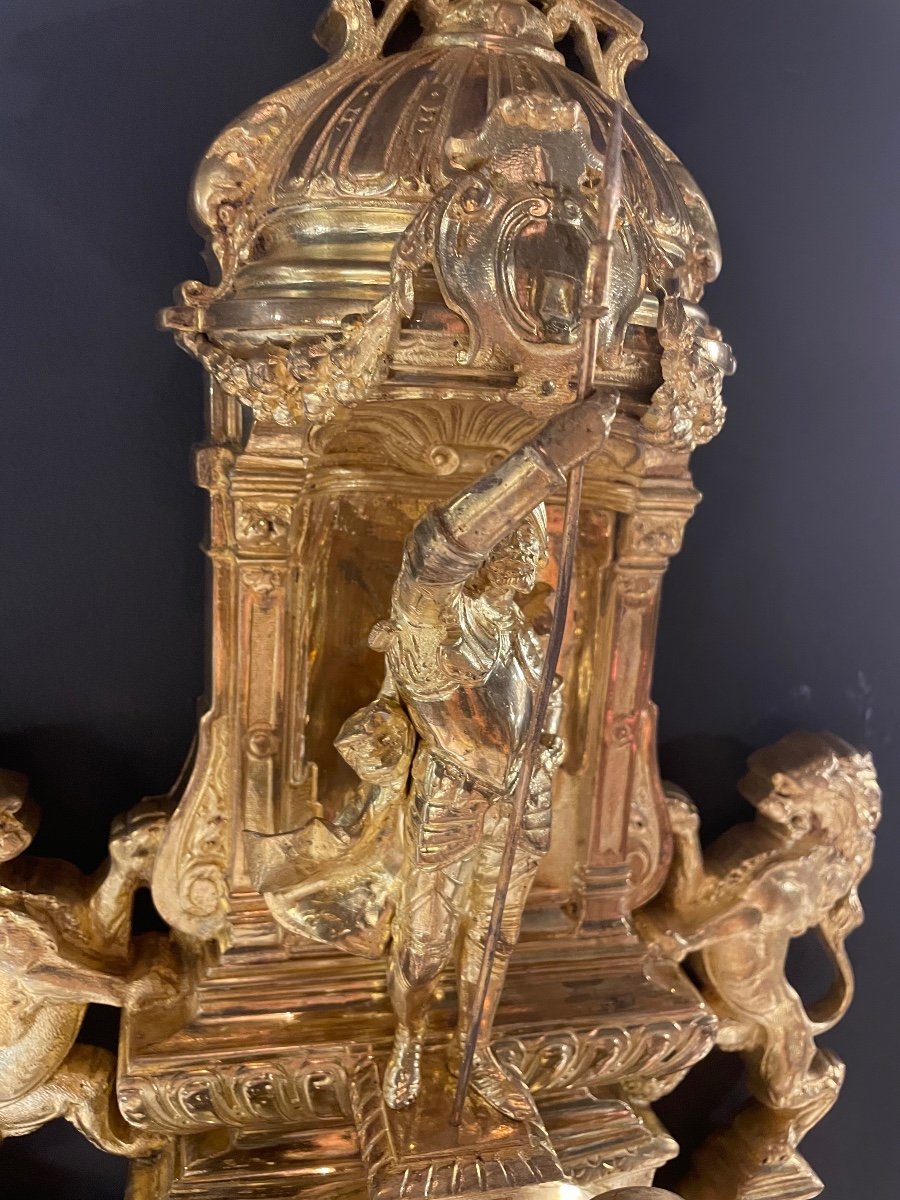 Grand Cartel 19ème Bronze Doré-photo-1
