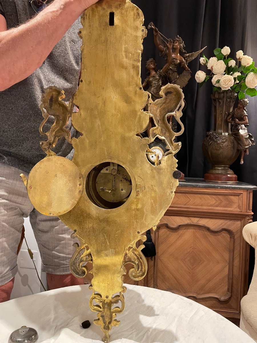 Grand Cartel 19ème Bronze Doré-photo-7