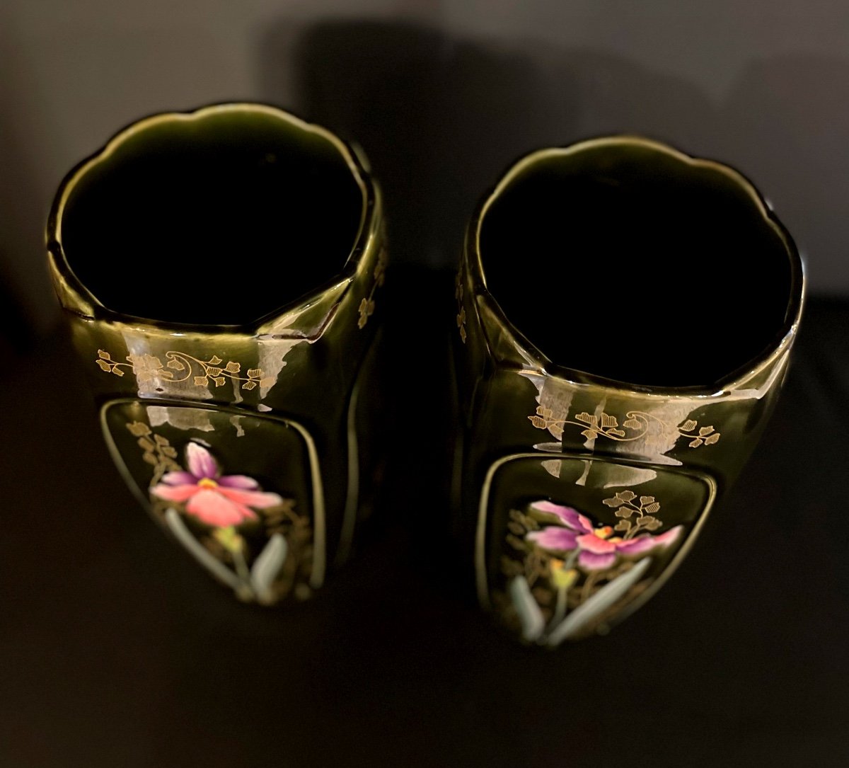 Paire De Vases De Bruyn Fives-lille-photo-3