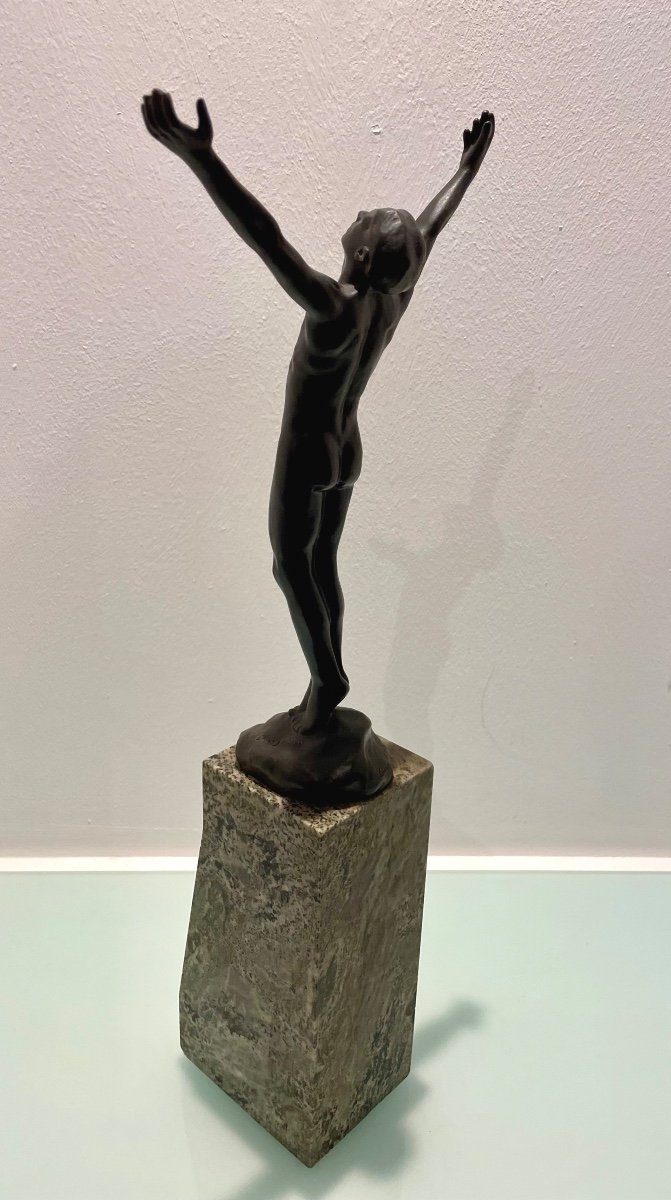 Bronze “the Imploration” By Eugène Bourgouin.-photo-4