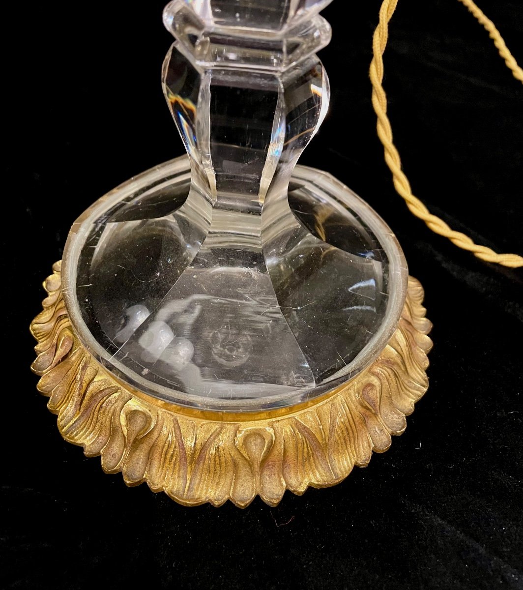 Paire De Lampes En Cristal -photo-2