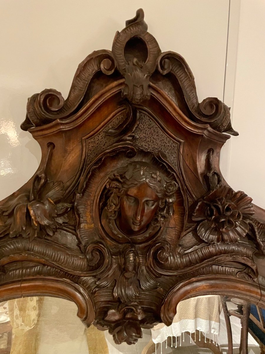Miroir Napoléon III. Hauteur 195cm-photo-2