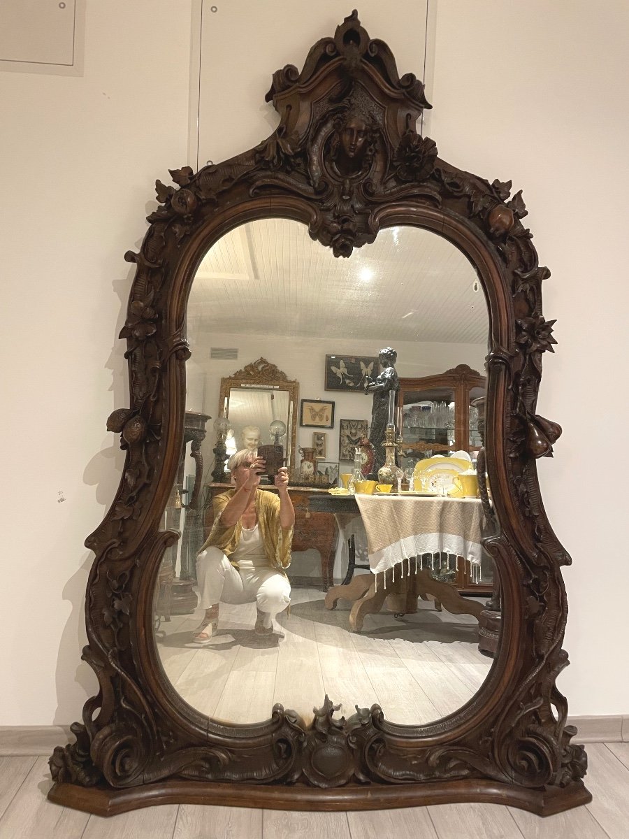 Miroir Napoléon III. Hauteur 195cm