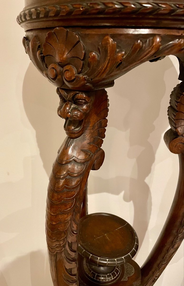 Pair Of Walnut Columns-photo-3