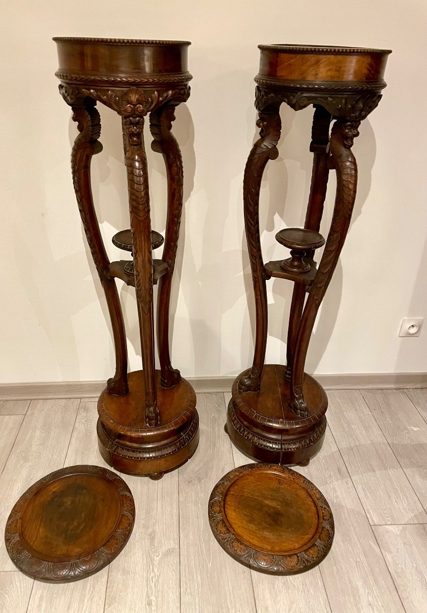 Pair Of Walnut Columns-photo-6