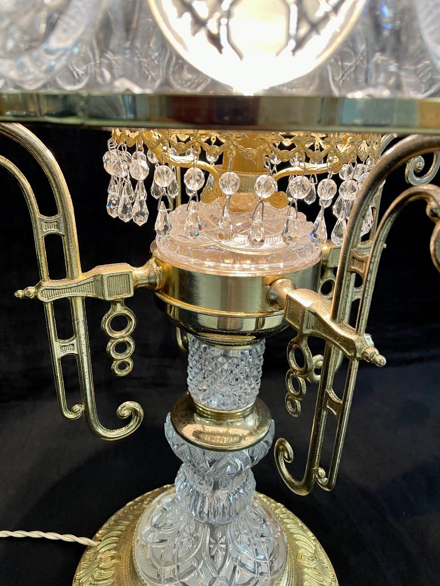 Large Cut Crystal Lamp H:70cm-photo-3