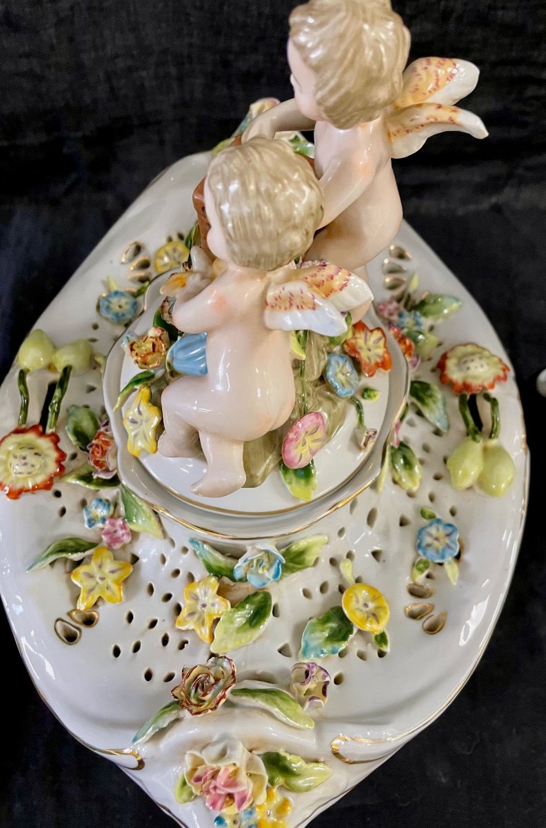 Capodimonte  Porcelain “pot Pourris” Trim-photo-5