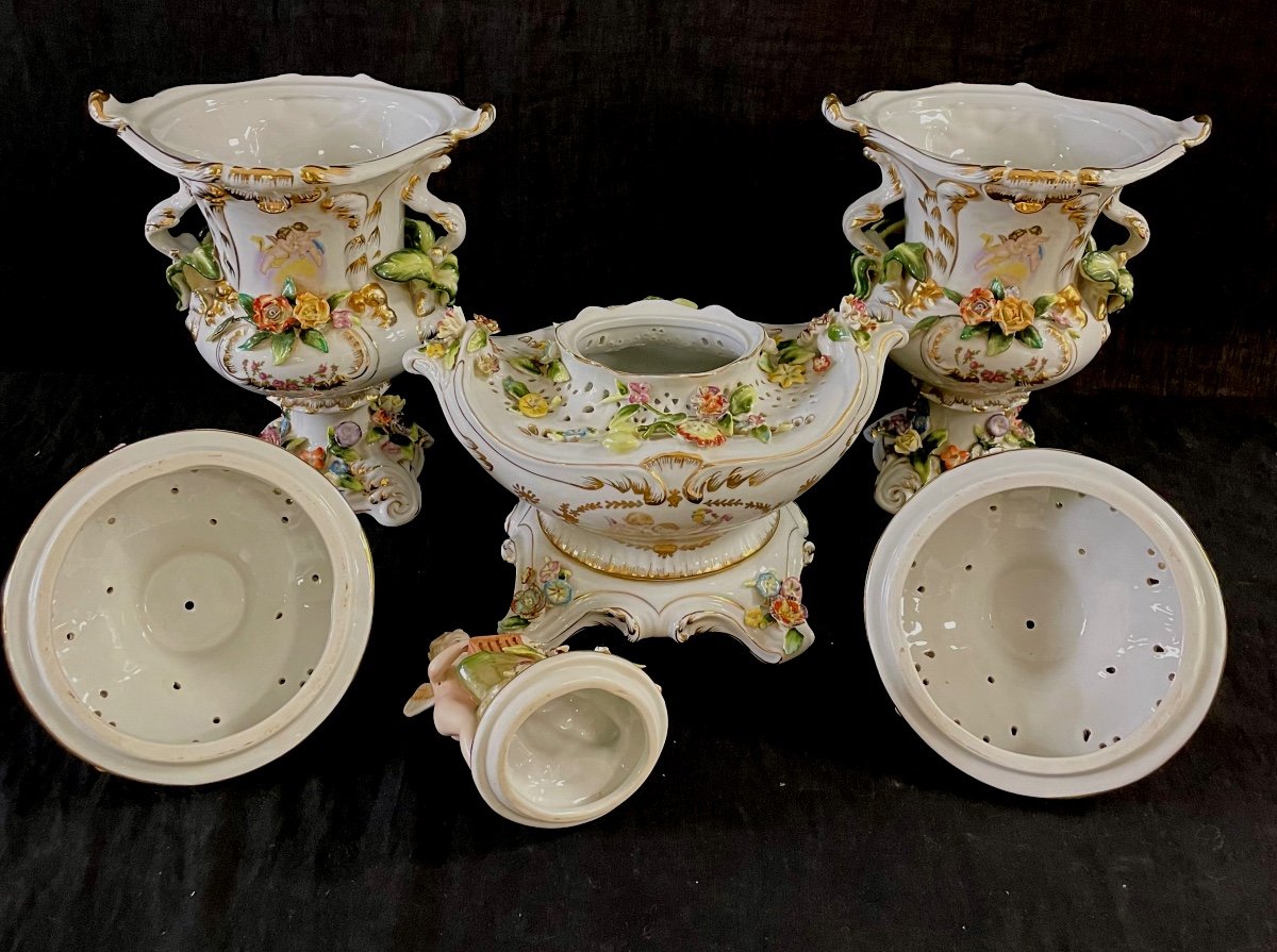 Capodimonte  Porcelain “pot Pourris” Trim-photo-1