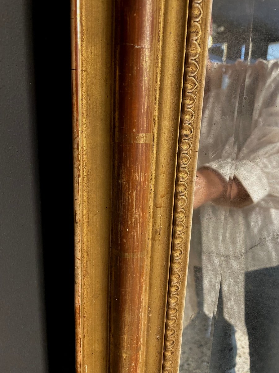 Large Rocaille Mirror Gold Leaf Height 190 Cm-photo-6