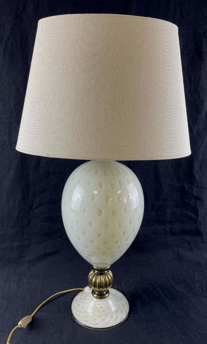 Large Vintage Ovoid Murano Lamp
