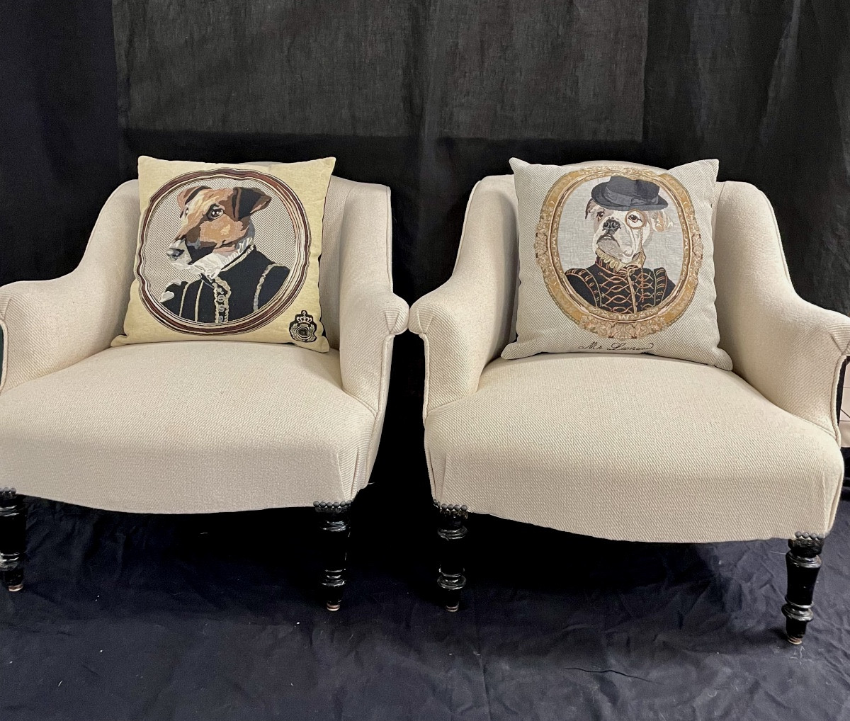 Pair Of Napoleon 3 Armchairs-photo-2