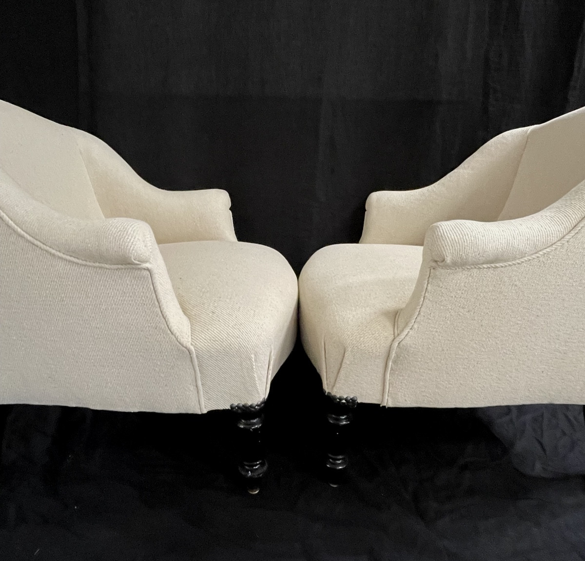 Pair Of Napoleon 3 Armchairs-photo-3