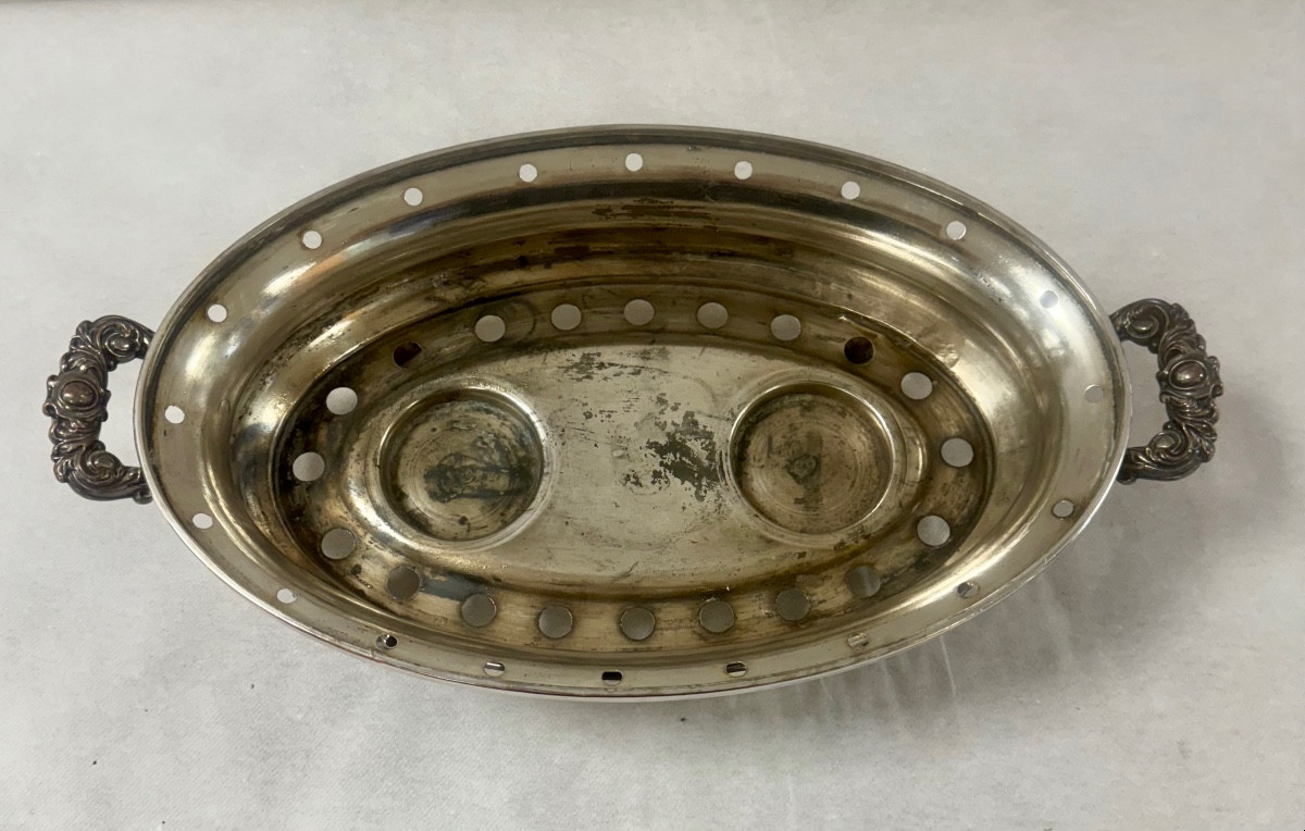 Large Silver Metal Warmer-photo-4