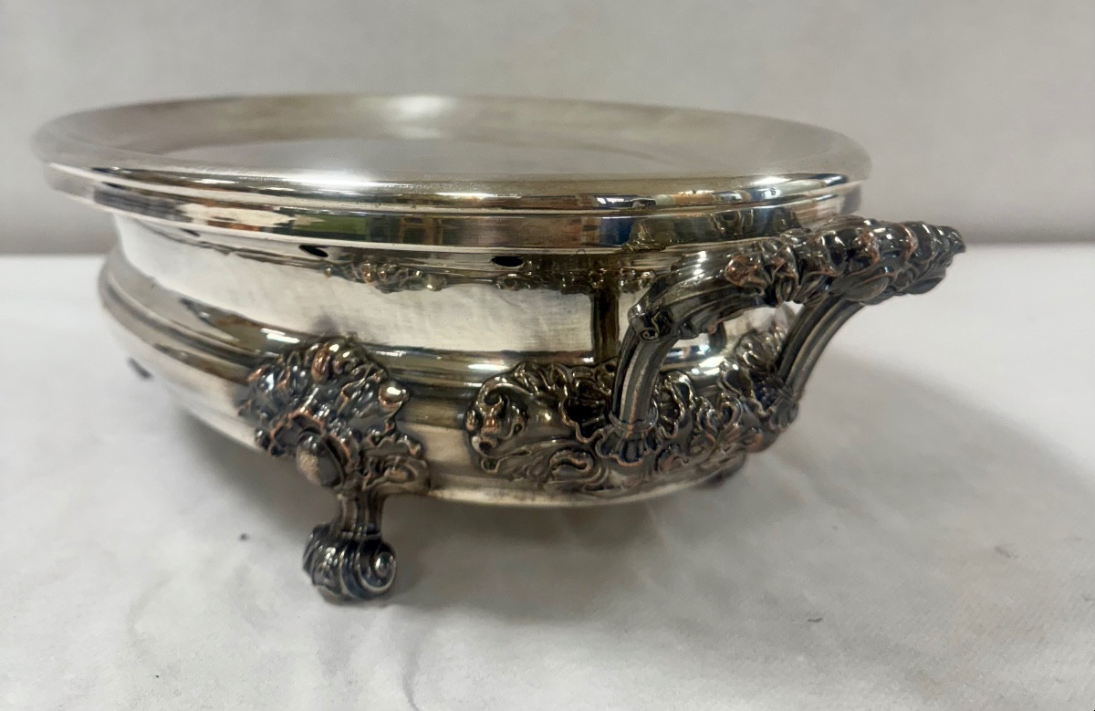 Large Silver Metal Warmer-photo-8