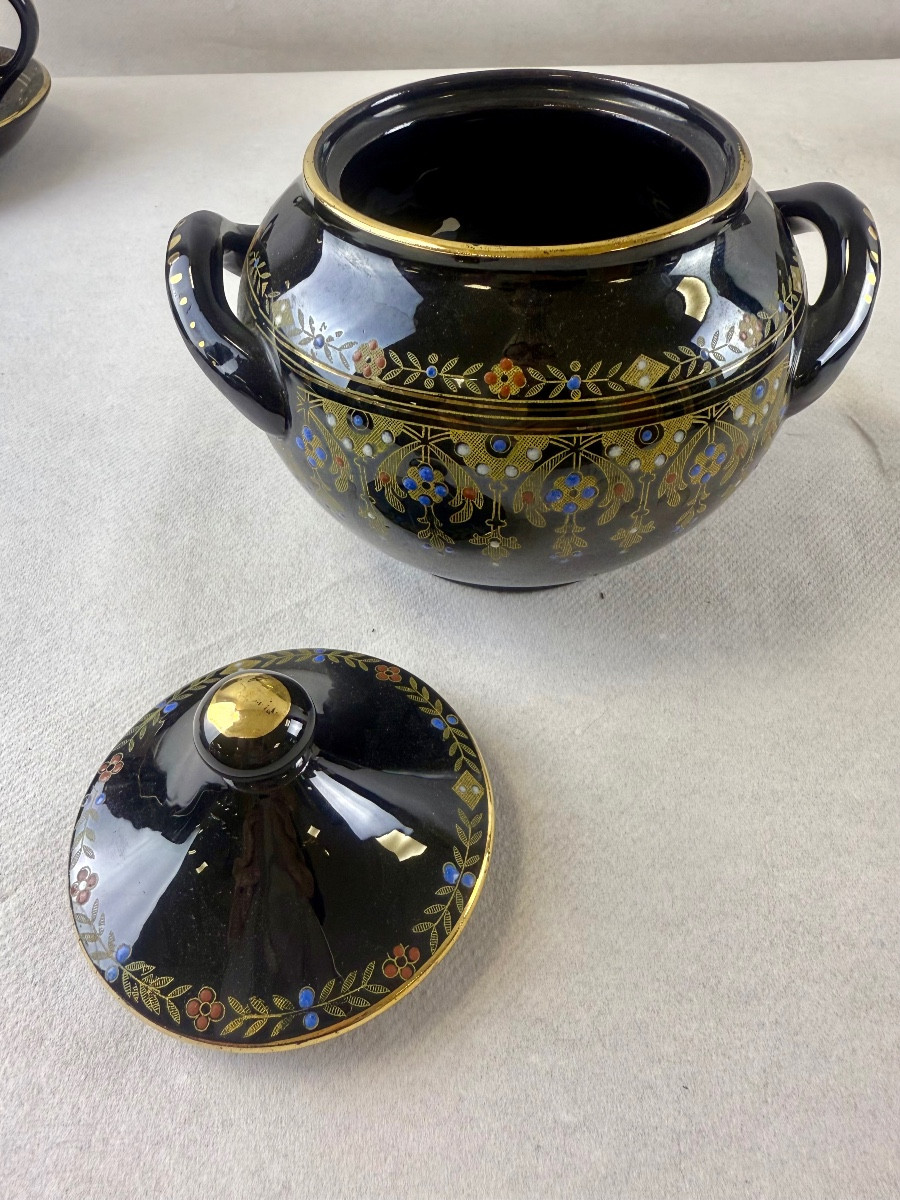 Service Chocolat Sarreguemines bleu nuit-photo-2