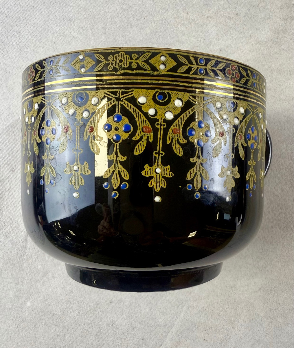 Service Chocolat Sarreguemines bleu nuit-photo-5