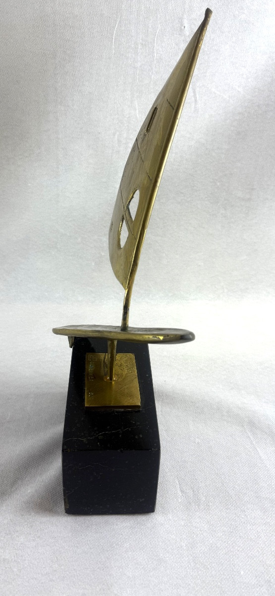 Bronze signé Marshall numéroté « Planche à Voile »-photo-2