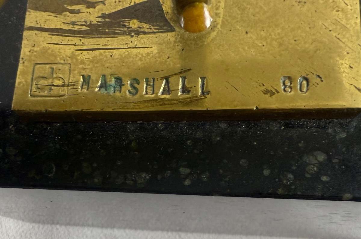 Bronze signé Marshall numéroté « Planche à Voile »-photo-4