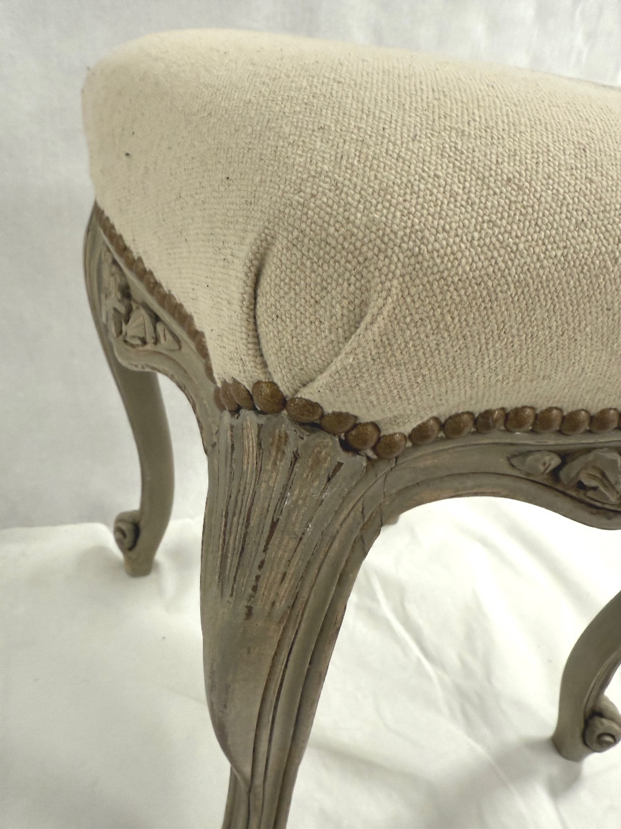 Old-fashioned Patinated Stool -photo-4