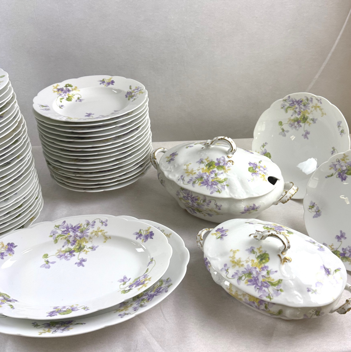 Service de Table Porcelaine Limoges C.Ahrenfeldt  96 pièces-photo-2