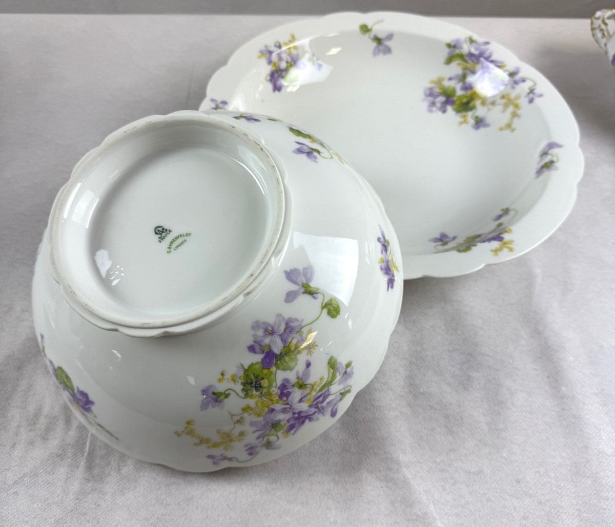 Service de Table Porcelaine Limoges C.Ahrenfeldt  96 pièces-photo-3