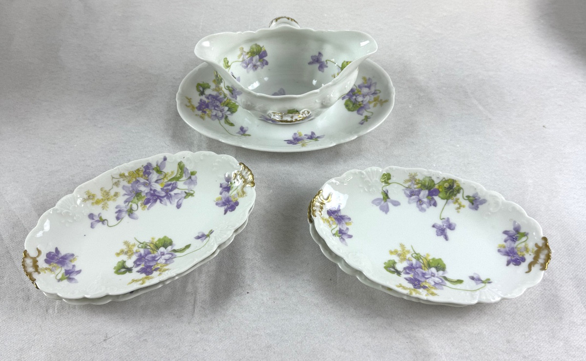 Service de Table Porcelaine Limoges C.Ahrenfeldt  96 pièces-photo-6