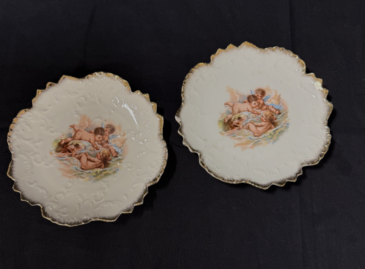 Set Of 10 Napoleon III Porcelain Plates-photo-3