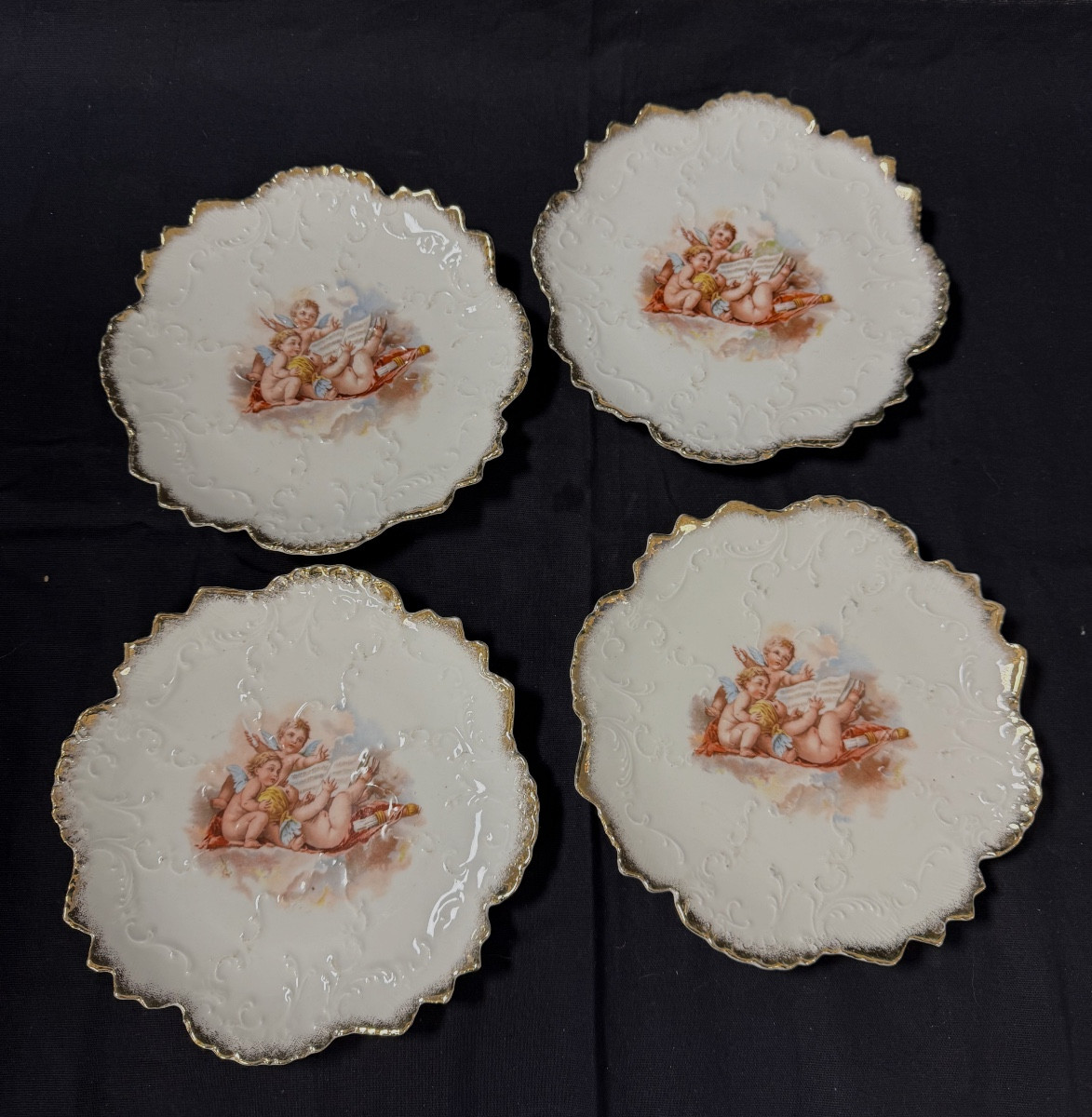 Set Of 10 Napoleon III Porcelain Plates-photo-4