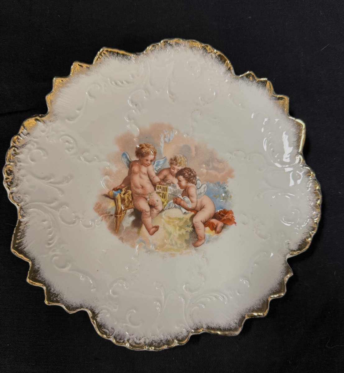 Set Of 10 Napoleon III Porcelain Plates-photo-1