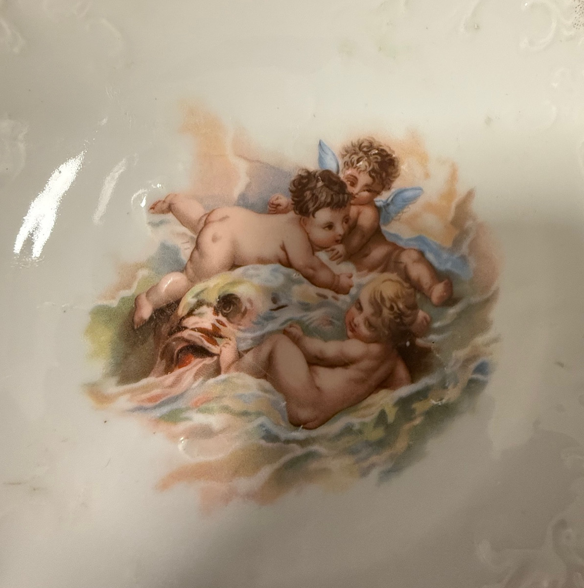 Set Of 10 Napoleon III Porcelain Plates-photo-7