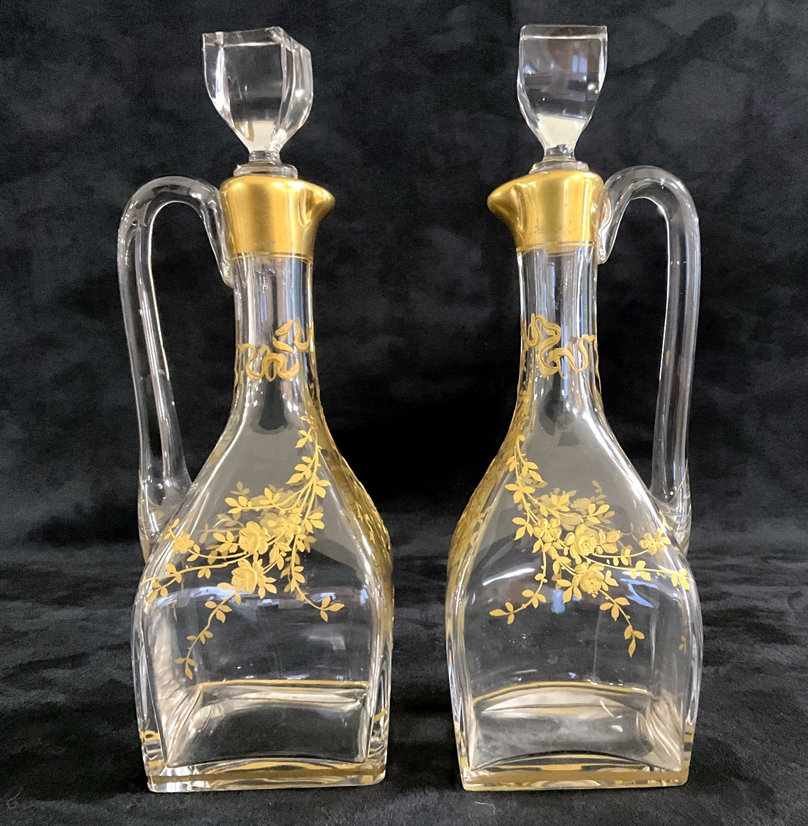 Pair Of Baccarat Cabaret Decanters-photo-4