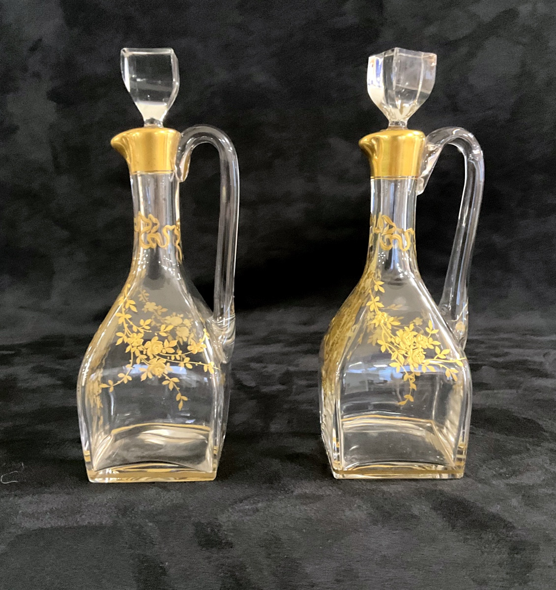 Pair Of Baccarat Cabaret Decanters-photo-3
