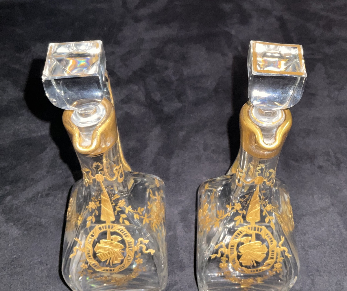 Pair Of Baccarat Cabaret Decanters-photo-5