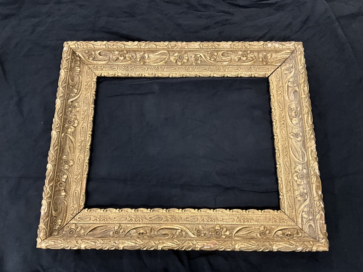 Lot de 4 encadrements peintures Doré-photo-1