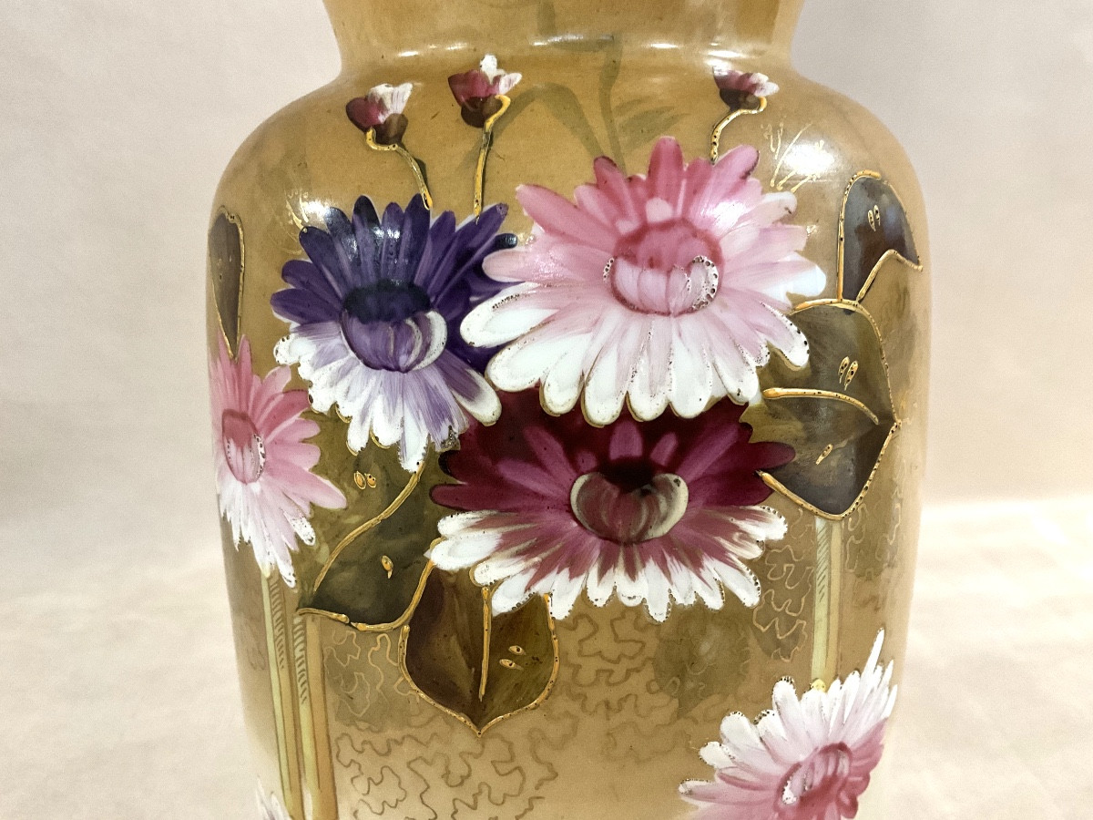 Paire de Vases Opaline Art déco-photo-6