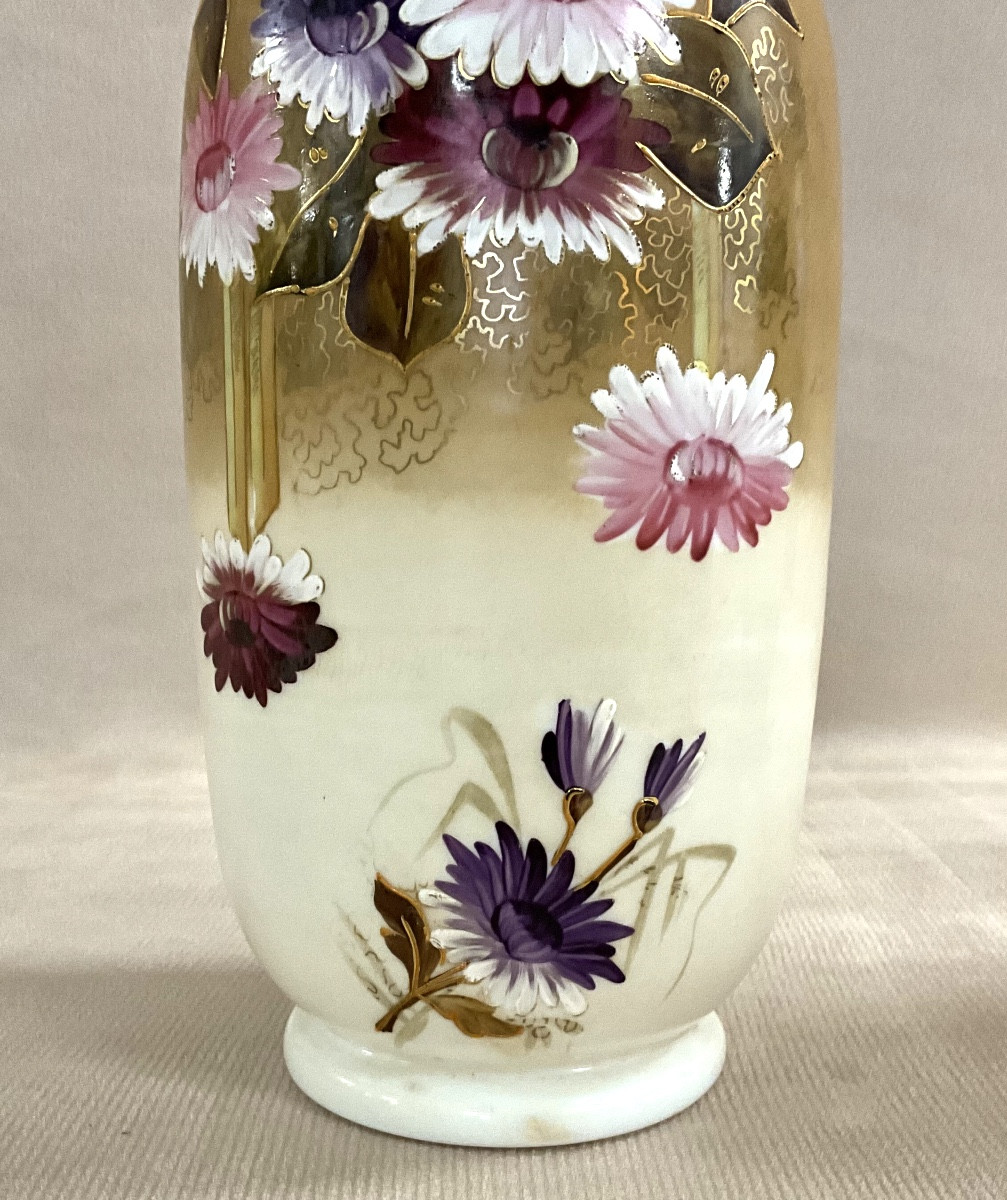 Paire de Vases Opaline Art déco-photo-7