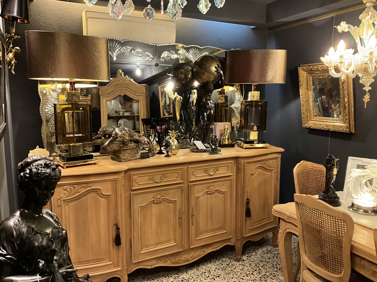 Pair Of Vintage Murano Table Lamps-photo-2