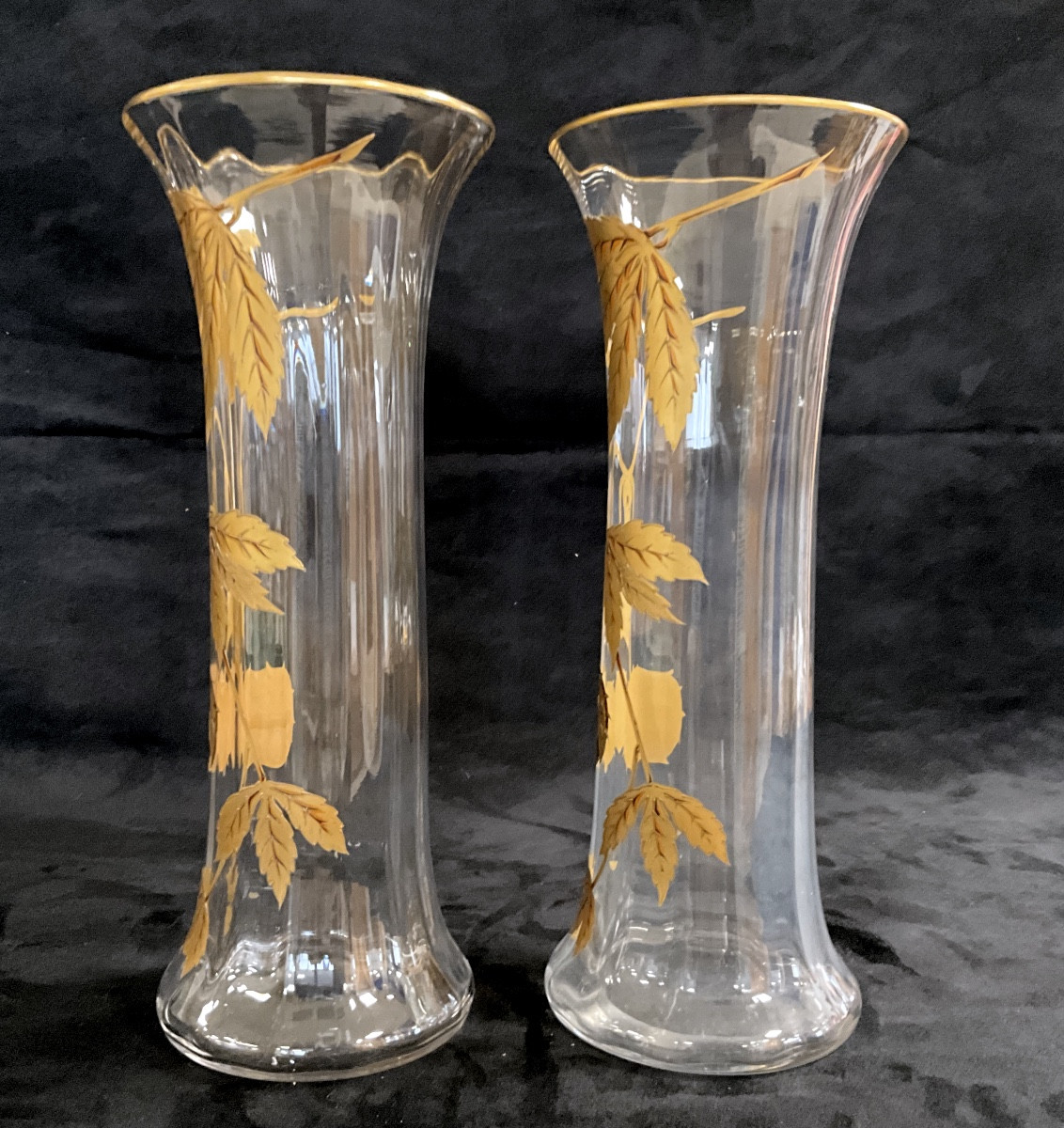 Paire de Vases Baccarat modèle Platane-photo-1